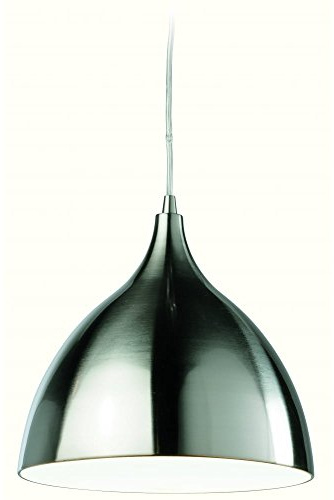 Firstlight Products Cafe Pendant Light, Metal, E27 (Edison Screw), White Inside