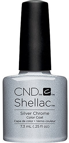 CND Shellac Nail Polish, Silver Chrome