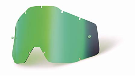 100% Accuri Youth Visier für Maske, verspiegelt, Grün/Rauchfrei, beschlagfrei