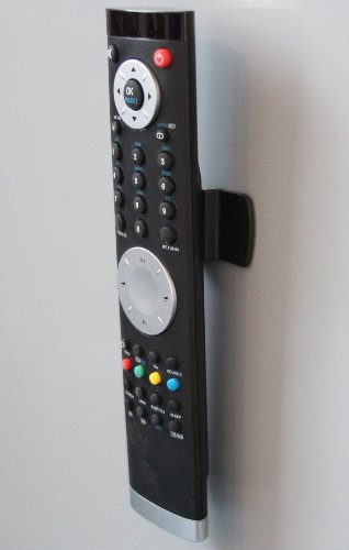 electrosmart Pack of 4 ~ Remote Control Holder TV/Video/Car Radio/CD/DVD Player ~ Colour: Black