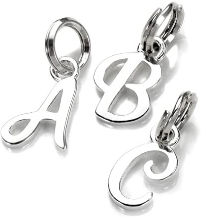 jewellerybox Sterling-Silber Buchstabe P Charm