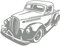 Samunshi® Wandtattoo Pick Up Oldtimer Muscle Car Auto Wandsticker Wandaufkleber 70 x 53cm mittelgrau