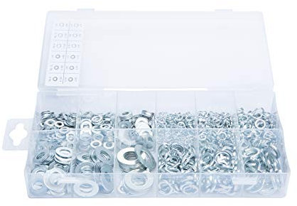 Blue Spot Tools 40564 Assorted Flat and Spring Washer Set - Silver (790-Piece)