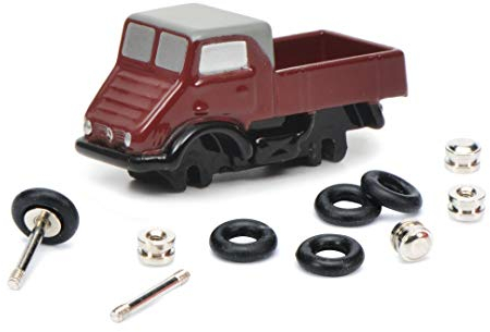 Dickie Toys 450559600 Schuco 450559600-Piccolo Montagekasten Unimog, Modellauto, Modellfahrzeug, Modellbaukasten, rot