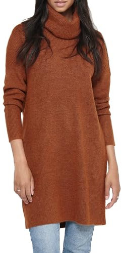 Only Onljana L/S Cowlnck Dress Wool KNT Noos Robe Femme, , S