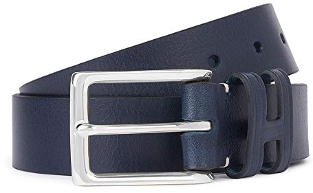 Hackett Herren Gürtel Tack Stitch H Keeper, 595NAVY, 28