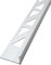 Dalsys Fliesenschiene Winkelprofil Aluminium (eloxiert) Chrom glänzend 2,5m x 12,5mm, 5 Stück, Fliesenprofil