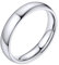 Bestyle Partnerringe Edelstahl Damen Herren Verlobungsring Silber Trauring Eheringe Breite 4mm Ringgröße 60 Promise Ring Freundschaftsringe für Geburtstag Weihnachten