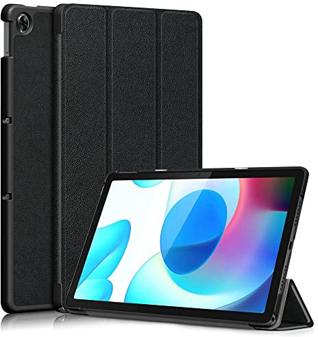 Kepuch Custer Funda para Realme Pad 10.4,Slim Smart Cover Fundas Carcasa Case Protectora de PU-Cuero para Realme Pad 10.4 - Negro