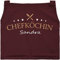 SpecialMe® Kochschürze Küchenschürze Damen Chefköchin Wunschname Sterne- Koch personalisierte Schürze für Frauen Baumwolle bordeauxrot unisize