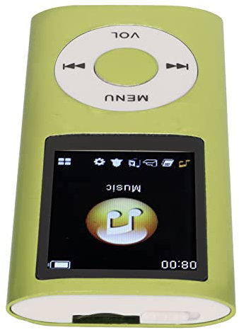 Lecteur MP3 élégant Multifonctionnel sans Perte de Son écran LCD 1,8 Pouces Lecteur de Musique MP3 Portable (Vert)