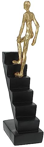 ORFOFE Harzfigurendekoration Modernes Personendekor Abstrakte Figur Aus Harz Charakterfiguren Statue des Denkenden Mannes Desktop-Ornament Golddekor Modellieren Kunstharz Bücherregal
