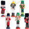 Weihnachten Nussknacker Figur, 18cm Holz Soldat, 6Pcs Figuren Deko Klein für Weihnachtsdekoration Weihnachtsschmuck Christmas Decorations