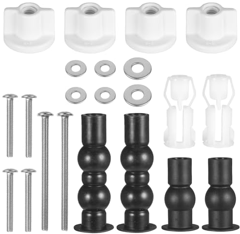 Universale Fissaggio Sedile WC Set, Fissaggio Dado di Gomma, Viti per Sedile Del Water, Viti di Fissaggio del Copriwater, Riparazione Sedile WC Accessori, per Sedile Del Water Riparazione WC