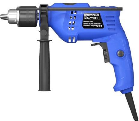 Hammer Drill Power Tool with Side Handle, 850W 3000 RPM Hammer Drill with Bits, 2M Cord, 240V Max Hammer Drill and Impact Driver, Depth Gauge, Drill Bits (5/6/8mm), for Home, Garden
