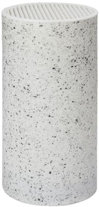 dijiusidy Kitchen Knife Stand Wide Application And Separate Made Of PP Resin For Stability Easy To Knife Block Storage Holder, white snowflake dots