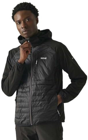 Regatta Herren Men's Andreson Jacket Pro Hybrid Leichte Kapuzenjacke mit durchgehendem Reißverschluss, Black, XXL