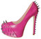 blingqueen Scarpe da donna con tacco alto, con tacco alto, con plateau, rosa., 39 EU