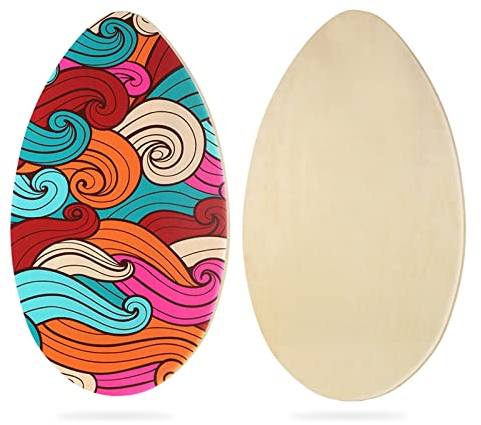 Skimboard aus Holz für Kinder und Erwachsene, 88,9 cm, mit Hochglanzbeschichtung für Strand-Skimboards