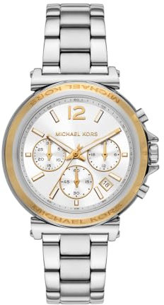 Michael Kors Damen-Uhren Analog Quarz One Size, Silber 32028628