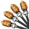 Justech 5LEDs Motorrad-Blinker Tagfahrlicht Microblinker 4 Stück Miniblinker LED Blinker Motorrad Universal IP65 Mini Licht Lauflicht 12V Lauflichtblinker Orange Gehäuse Quad Roller E24 ECE