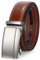 WHIPPY Automatik Gürtel Herren Leder Ratsche Ledergürtel Gürtel ohne Löcher, Breit 35mm braun 130cm