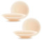 Apriddeo Seamless Grippy-not-sticky Non-Adhesive 2 Pairs Nipple Covers Reusable Pasties, Beige, Medium