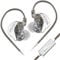 keephifi CCA CRA Cuffie IEM con Microfono,Auricolari con Filo con Diaframma Ultra Sottile da 3,8 μ,Bassi Profondi,Auricolari con Cavo 2 pin Anti-Groviglio,In Ear Monitor per Cantanti,Gaming,Musicisti