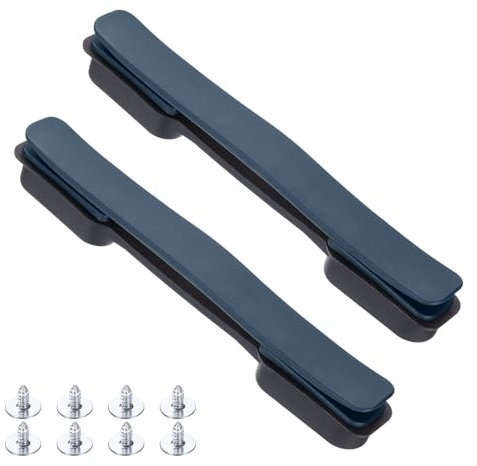 Sourcing Map 2 maniglie di ricambio per bagagli, 21,5 cm, in plastica, con viti per valigia, blu navy