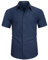 HISDERN Chemise Oxford À Manches Courtes Homme Bleu Marine Classique Coupe Régulière Chemisette Manch Courte Uni pour Homme avec Poche