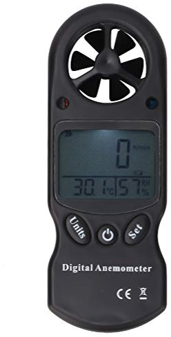 Anemómetro Termohigrómetro Digital Portátil TL-300 3 en 1 - Mini Medidor Portátil de Temperatura, Humedad y Velocidad del Viento para Uso Doméstico, Exterior y HVAC