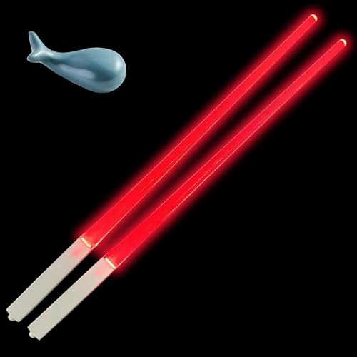 Lightsaber Chopsticks, 9 Color Light Saber Chop Sticks, Star Wars Chopsticks Reusable, Fun Dining Experience, Light up Chopstick for Birthday Carnival Party Holiday Halloween