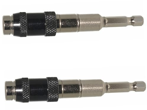 Homoyoyo 2 Stück Magnetische Drehbits Bohrerhalter Flex Verlängerung Schwenkbar Drehbar Biegbar Schwenkbarer Bithalter Bithalter Für Bohrer Spitzenhalter Chrom Vanadium Stahl