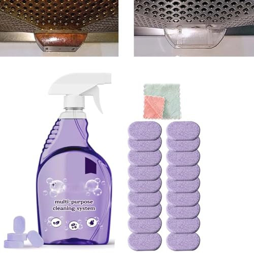 Dr Clean Spray Cleaner for Ovens,All-Purpose Cleaning Spray,Instant Stain Removal,with Concentrated Tablets,Multi-surface Cleaner for Home,Kitchen,Bathroom & More (18, PCS)