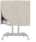 UTTASU Housse de support TV mobile étanche en tissu Oxford pour chariot de télévision de 45 à 60 pouces - Rangement intérieur et extérieur avec sangles à boucle réglables et fermeture en bas (beige)