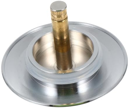 Bouchon de Siphon de Sol en Métal Argenté, pour Évier et Baignoire | Simple Design, Léger et Portable, Effet D’étanchéité, Format Compatible Deux Usages
