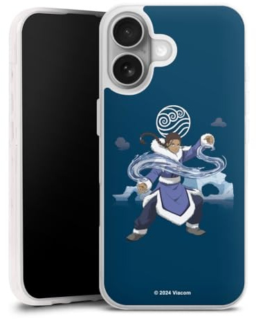 Silikon Hülle kompatibel mit Apple iPhone 17 Case transparent Handyhülle Avatar - Der Herr der Elemente Katara Offizielles Lizenzprodukt