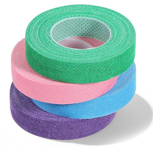 4 Stück Fingerhutband Verstellbarer Fingerschutz zum Nähen Fingerhut Band | Selbstklebend Fingerhutband Fingerschutzband für Sewing Thimble zum Sticken Basteln Handnähen DIY-Nähwerkzeuge