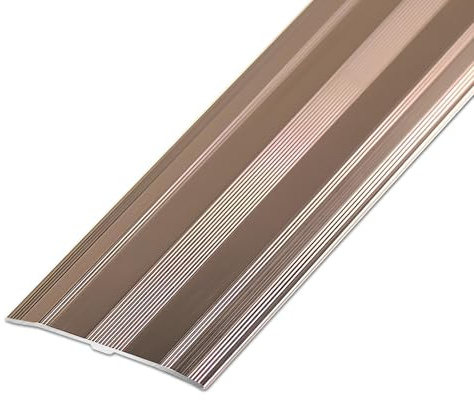 Breite 60 Mm Übergangsprofil Übergangsleiste Aluminium Bodenleiste Übergangsschiene Ohne Bohren Abdeckleiste Firm(Rose Gold,6x105cm)