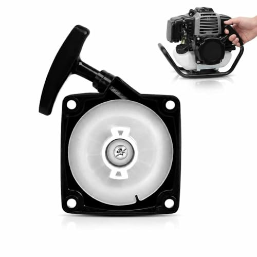 Lanceur Débroussailleuse Universel pour Tondeuse et Motoculteur | Démarreur de remplacement rapide compatible avec Briggs & Stratton 1E40-5/40F-5, facile à installer, durable et efficace