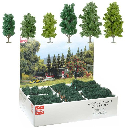 Busch 6332 - Großpackung: 36 Laubbäume HO