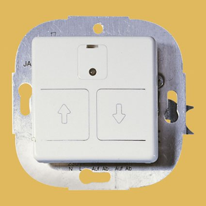 OPUS® 1 Elektronischer Rollladen- /Jalousieschalter mit Wochenautomatik Farbe alpinweiß