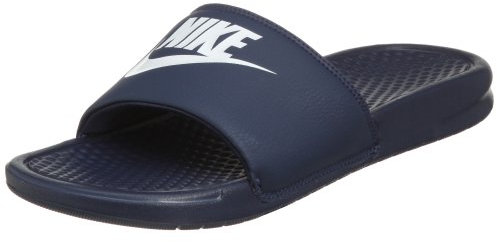 Nike Men's Benassi Just Do It Athletic Sandal, Midnight Navy/White/Midnight Navy, 10 UK