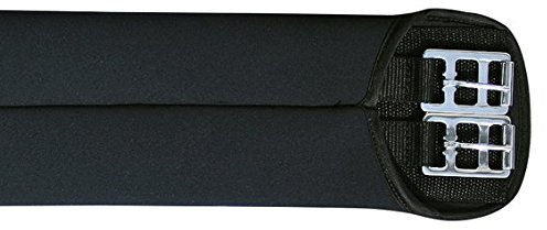 HKM 6281 Softoprensattelgurt, Sattelgurt Softopren Rollenschnallen, Schwarz, 105