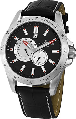 Jacques Lemans Lemans Herren Analog Automatik Uhr mit Leder Armband 1-1775A