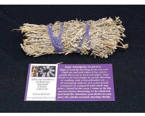 Gifts and Guidance 4 Sage Smudge Stick Bundle (4 Sticks, 1 Set, 1 Piece) Cleansing Ritual Herbs
