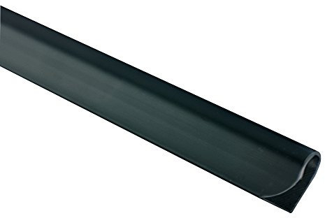 jarolift Befestigungsclips Klemmschienen für PVC Sichtschutzstreifen, Fester Halt, aus Kunststoff, 25er-Set, 15 x 190 x 8 mm, Anthrazit