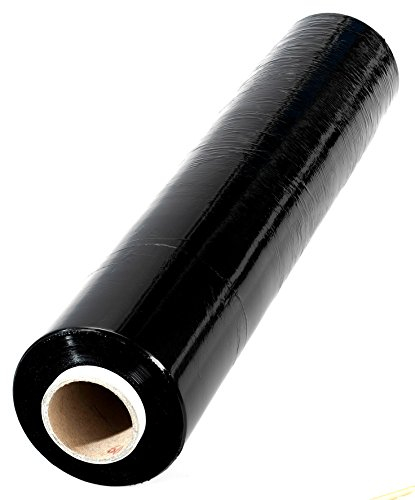 1 x Stretchfolie Schwarz 200m Länge 50 cm Breite 23 my TOP Qualität 1,5kg