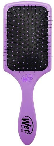 WetBrush Cepillo Desenredante Paddle, Cerdas Resistentes al Calor, Ecológico, Adecuado para Todo Tipo de Cabello, Color Morado