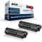 2X Print-Klex Alternative Tonerkartuschen kompatibel für HP Laserjet 1010 1012 1015 1018 1020 1022 1022N Q2612A HP12A HP 12A Black XXL - Color Edition Serie